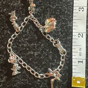 Disney Silver tone Charm Bracelet